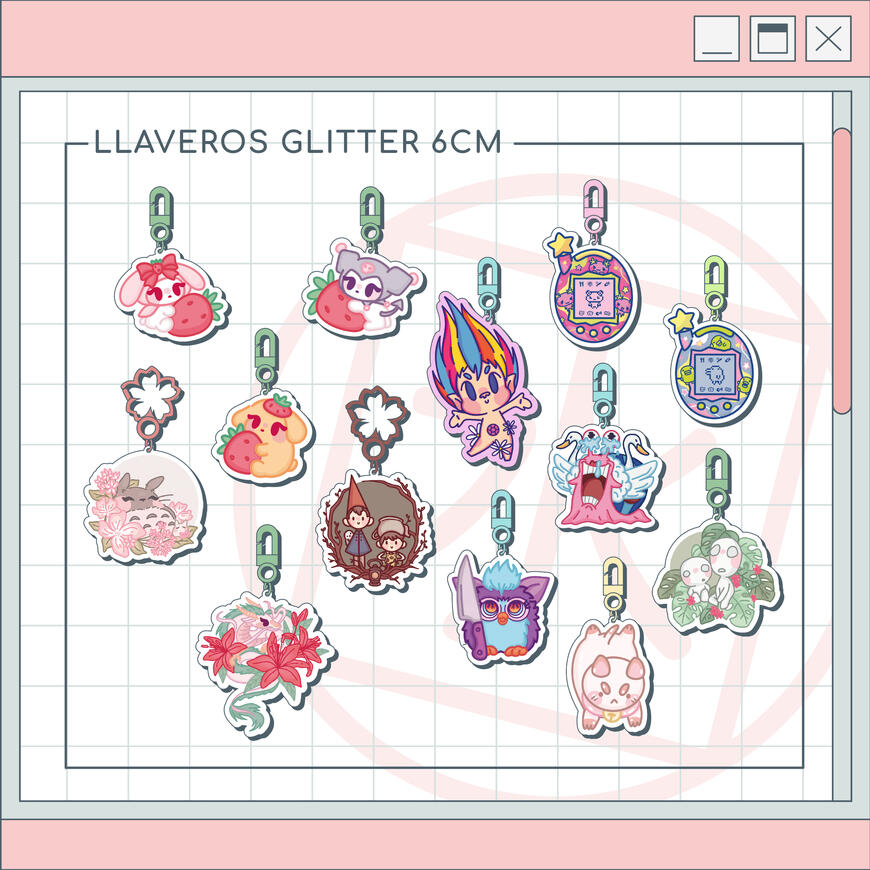 LLAVEROS GLITTER