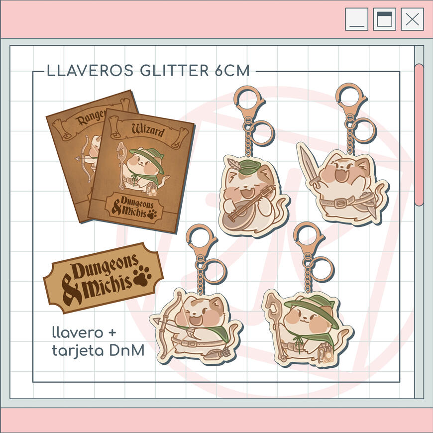 LLAVEROS GLITTER