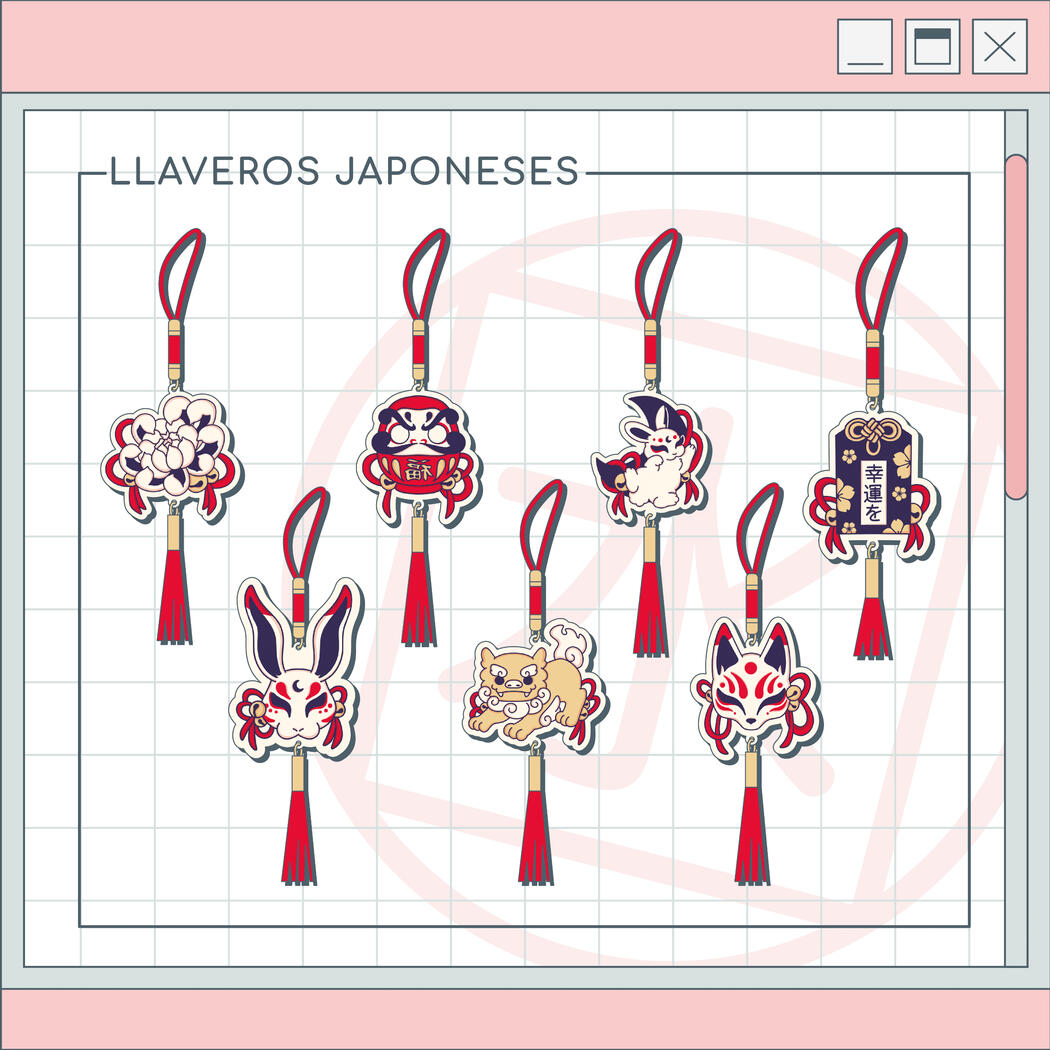 LLAVEROS JAPONESES